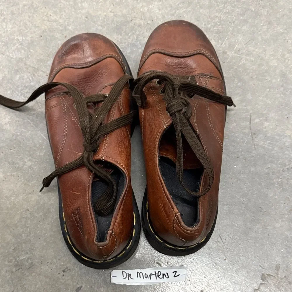 Dr. Martens vintage Dark Brown Leather Men's Derbys